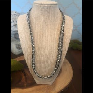 Leather Cord, Silver Bead and Wired Versatile Necklace and Bracelet ~ SO COOL